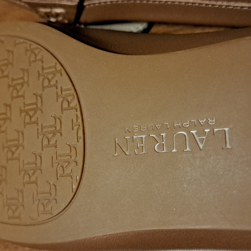 FLASH SALE Lauren 6.5 ralph lauren 100% lether flats - Picture 8 of 8